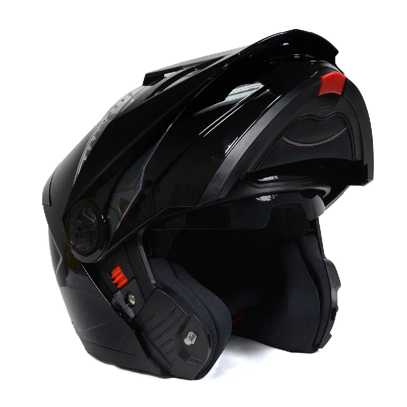 Milwaukee Helmets Gloss Black Ominous Dual Sport Advanced Motorcycle