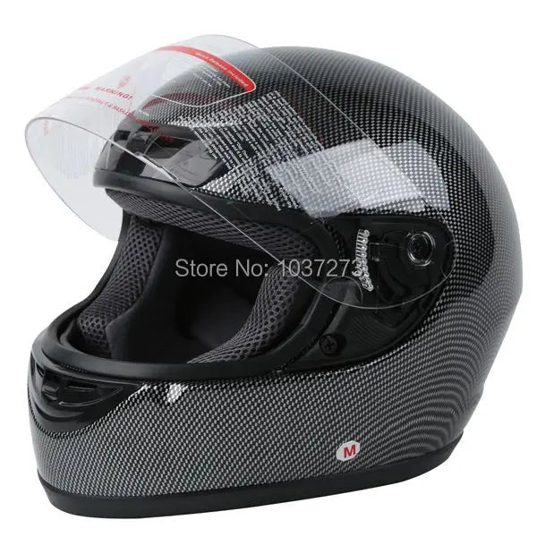 Black Carbon Fiber Helmet