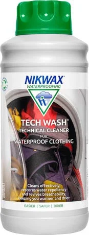 Nikwax Tech Wash® Revitalise Water Repellency and Breathability of Waterproof Gear 1L