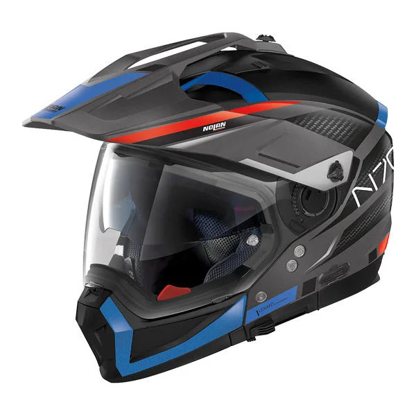 Nolan N70-2 X Adventure Helmet - black/ red / blue