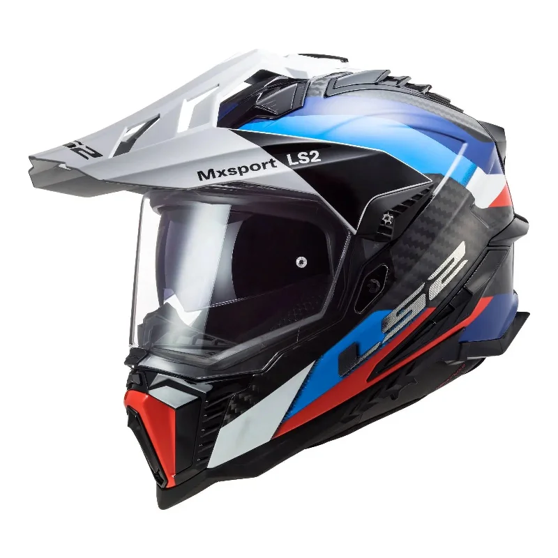 LS2 MX701 Explorer Carbon Frontier Helmet - Black / Blue