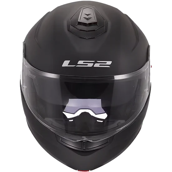 Strobe II Solid Modular Motorcycle Helmet W/ SunShield Matte Black