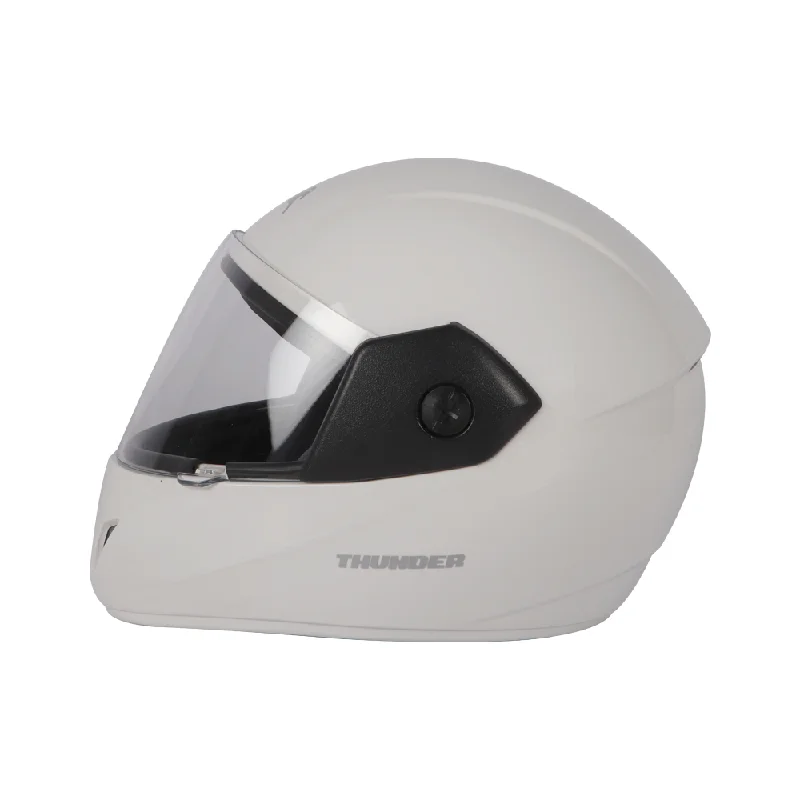 TVS Full Face Motorcycle Helmet (Color: White)| ISI & DOT Certified | Premium Protection