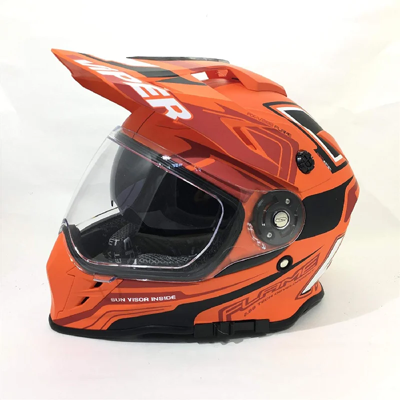 Viper RX V288 Enduro Helmet - Flame Orange