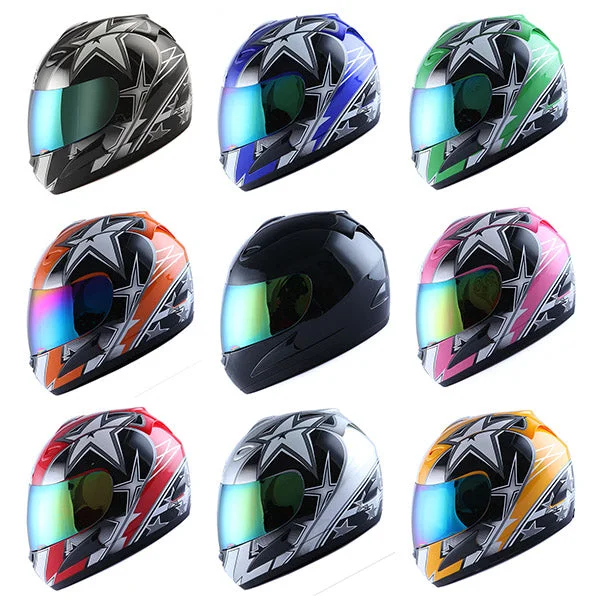 WOW Motorcycle Full Face Helmet Street Bike: HJM